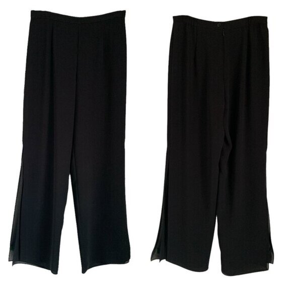 Vintage Cartise Black Palazzo Pants - Picture 3 of 8